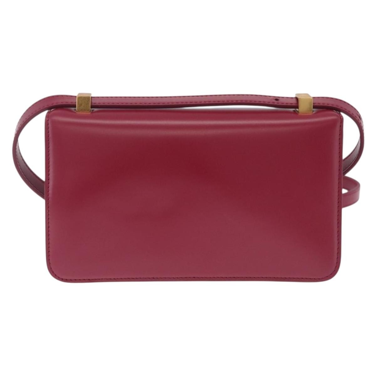 Bottega Veneta Bv Classic Spazzolato Leather Red Leather Handbag (Pre-Owned)