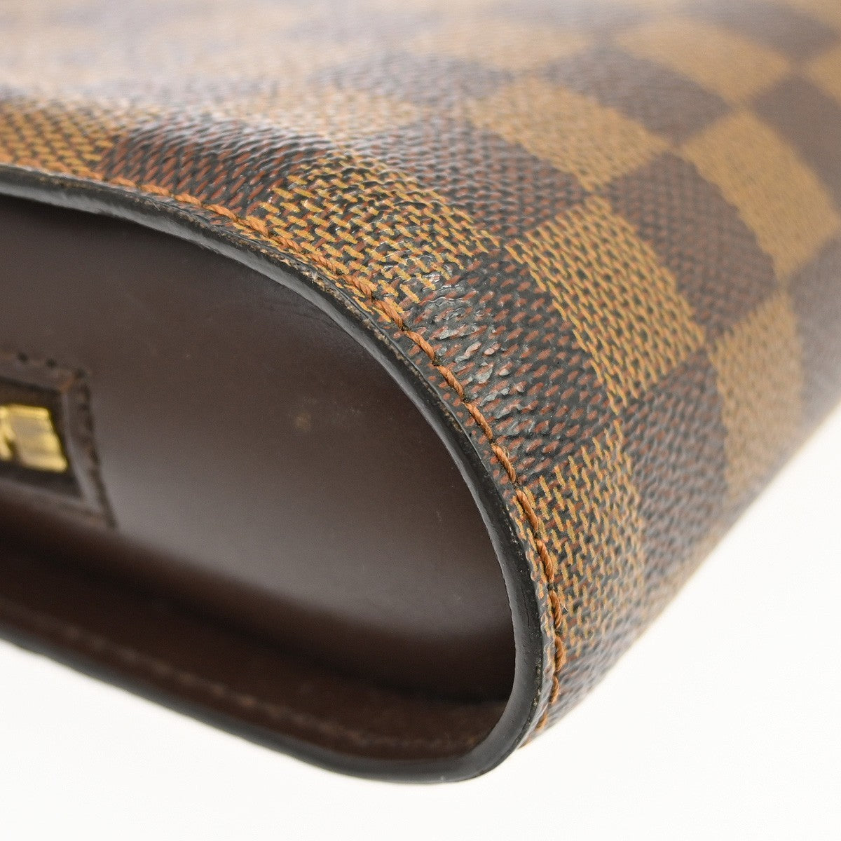 Louis Vuitton Pochette Saint Louis Damier Brown Canvas Clutche & Pouche Bag (Pre-Owned)