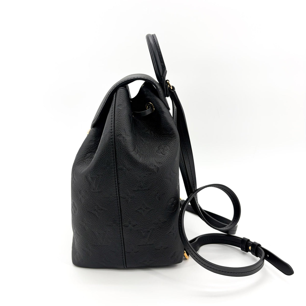 Louis Vuitton Montsouris Nm Monogram Empreinte Leather Black Leather Backpack Bag (Pre-Owned)