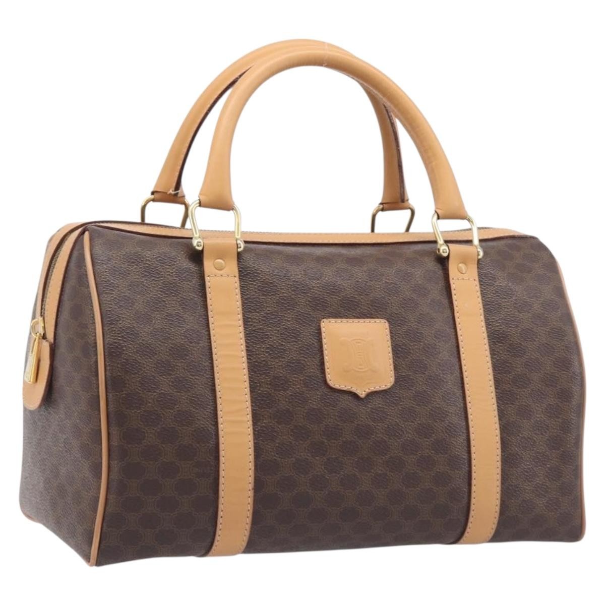 Celine Handbag Canvas Brown Canvas Handbag (Pre-Owned)