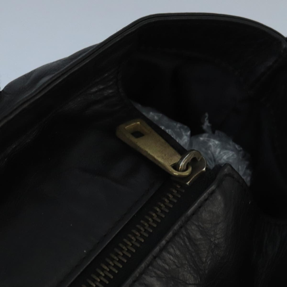 Bally Vintage Leather Black Leather Tote Bag Bag (Pre-Owned)