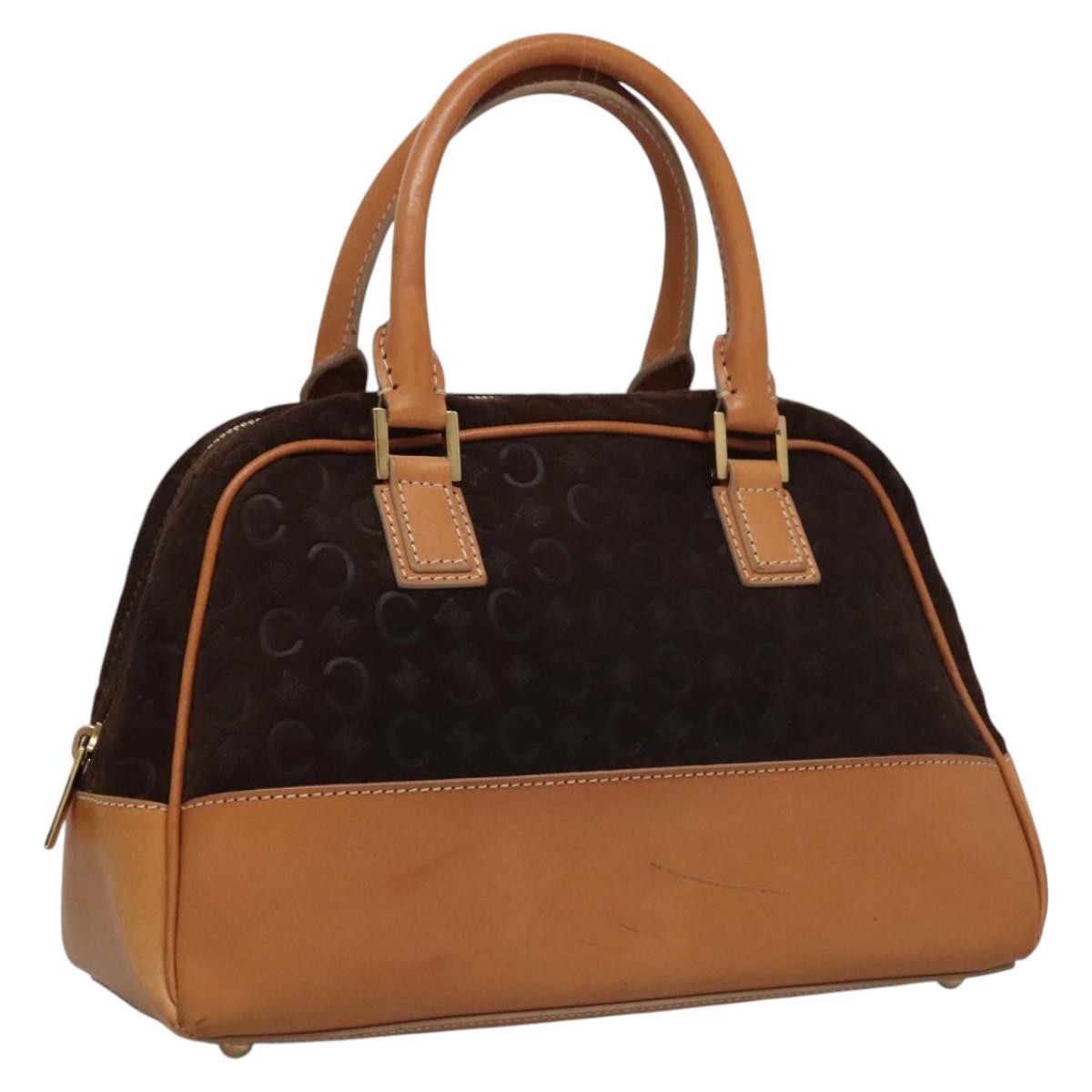 Celine C Macadam Canvas Brown Canvas Handbag (Pre-Owned)