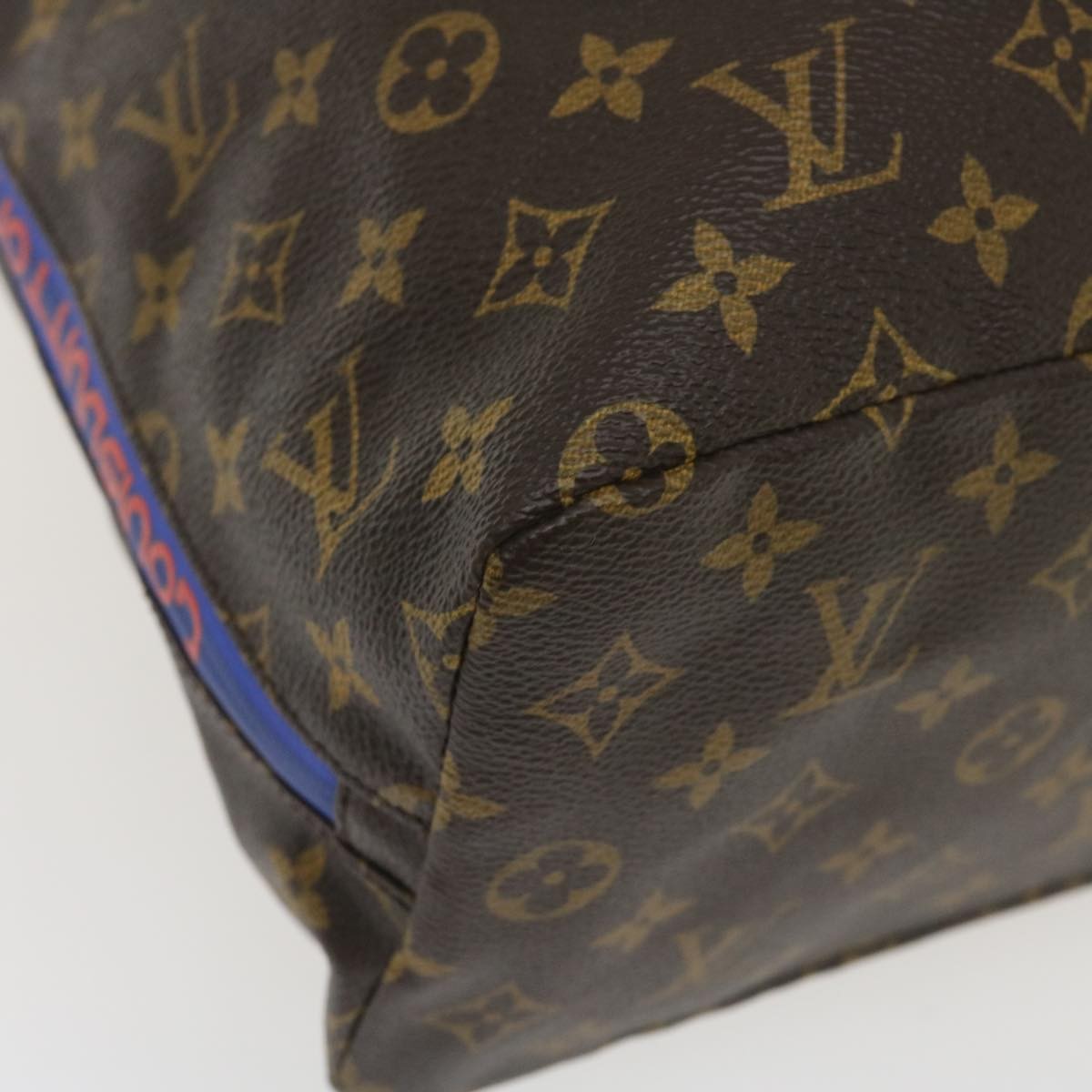 Louis Vuitton Cabas Light Drawstring Monogram Split Canvas Brown Canvas Tote Bag Bag (Pre-Owned)