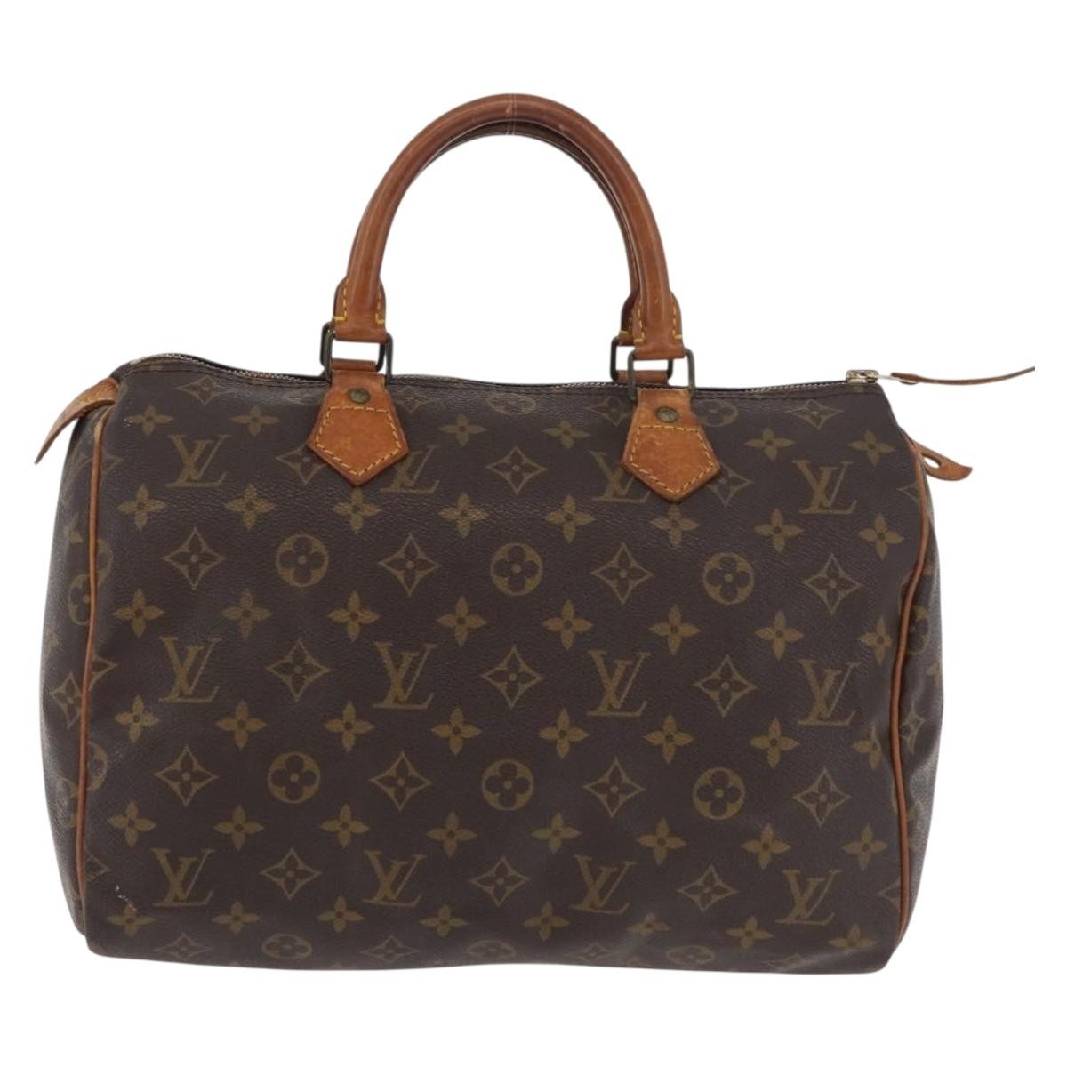 Louis Vuitton Speedy Monogram Canvas Brown Canvas Handbag (Pre-Owned)