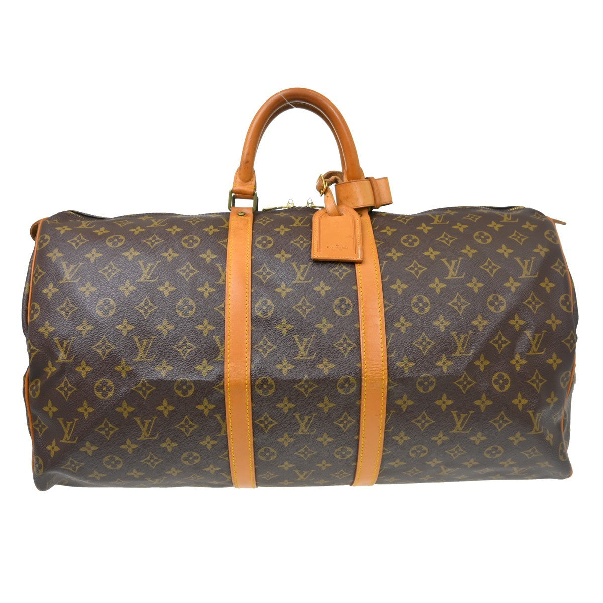 Louis Vuitton Keepall Monogram Canvas Brown Canvas Travel Bag Bag (Pre-Owned)