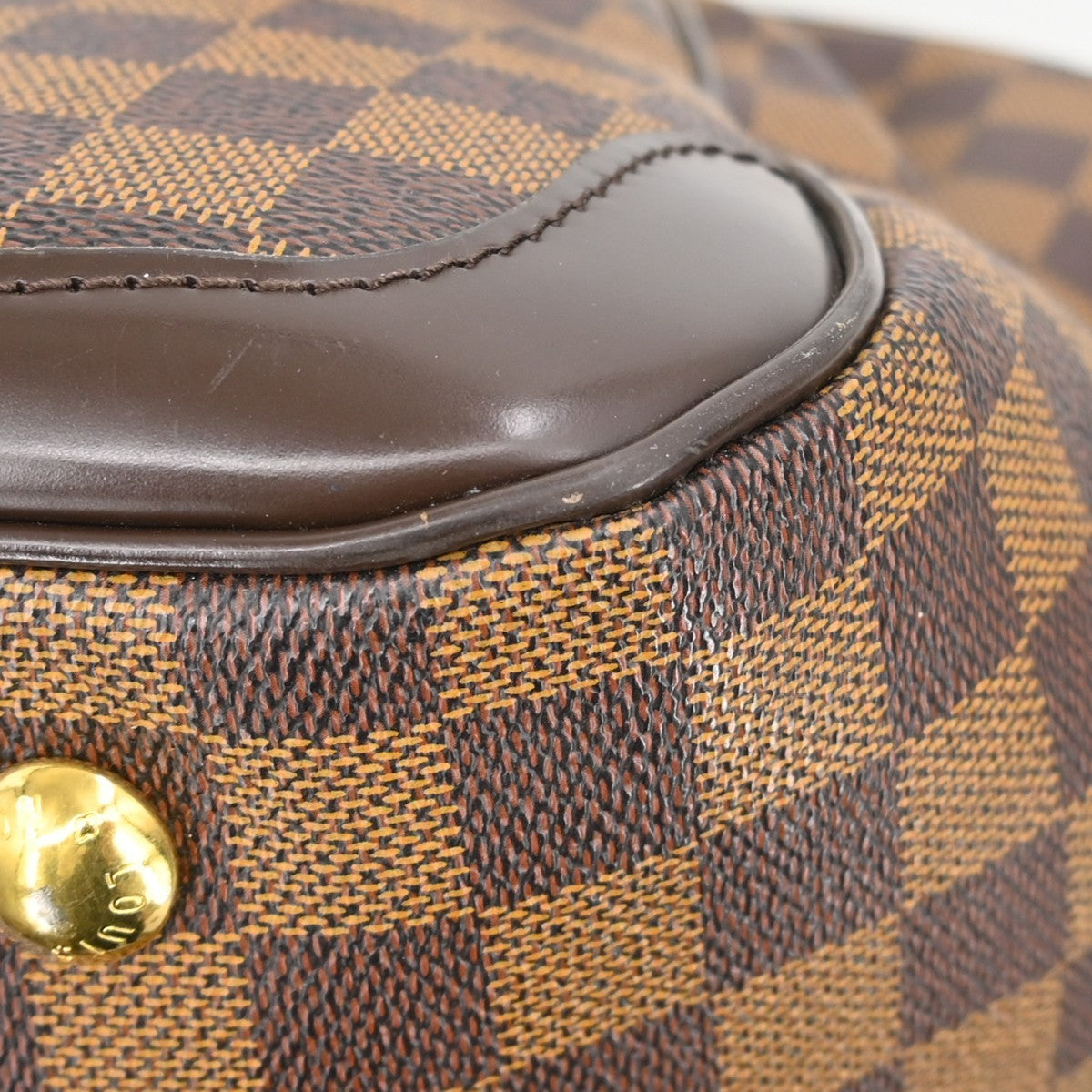 Louis Vuitton Verona Damier Ebene Brown Canvas Tote Bag Bag (Pre-Owned)