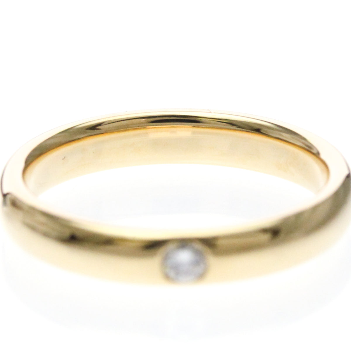 Harry Winston Single Diamond Band Platinum With Diamond Gold Pink_Gold Ring Jewelry (Pre-Owned)