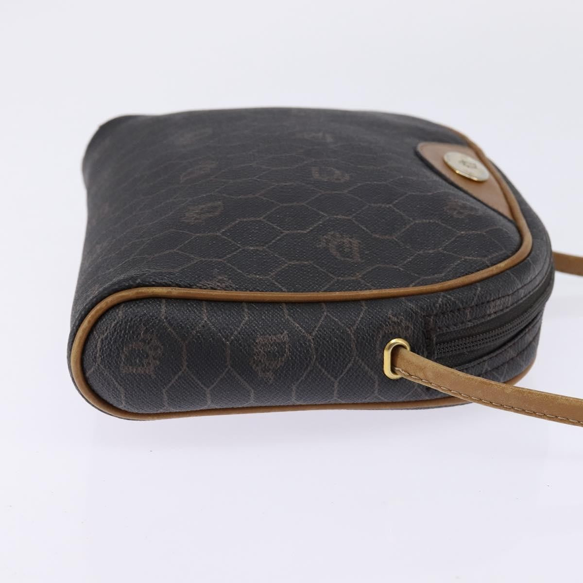 Christian Dior Vintage Honeycomb Canvas Black Canvas Bag (Pre-Owned)