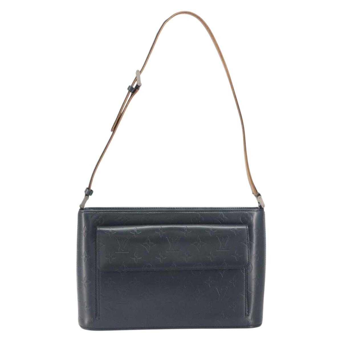 Louis Vuitton Mat Allston Monogram Vernis Navy Leather Handbag (Pre-Owned)
