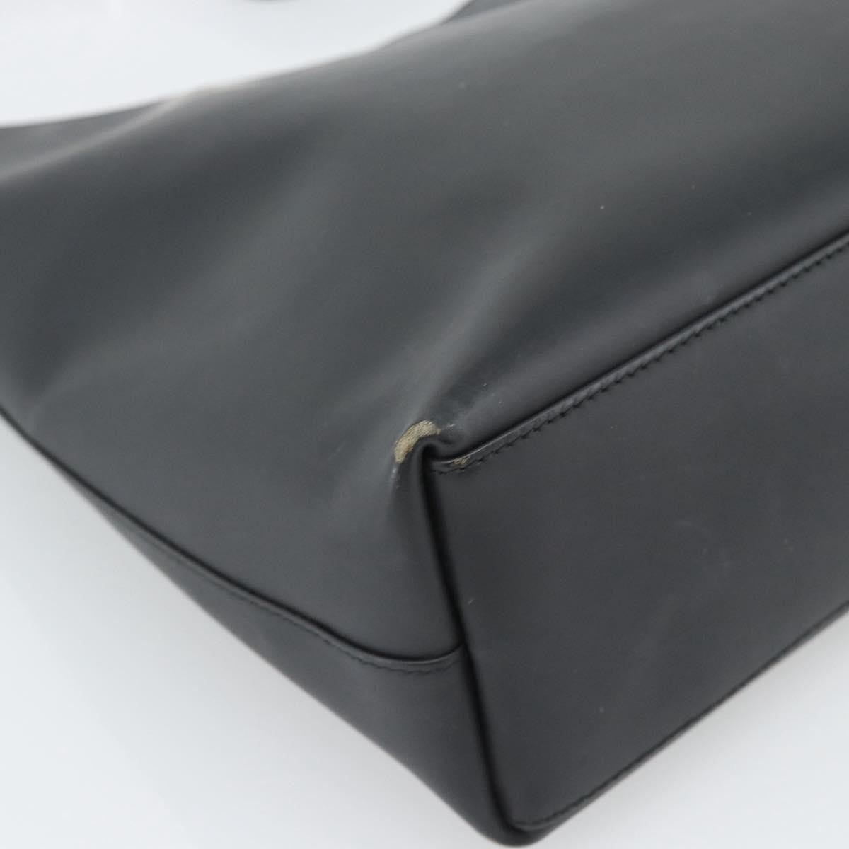 Gucci Shoulder Leather Black Leather Shoulder Bag Bag (Pre-Owned)