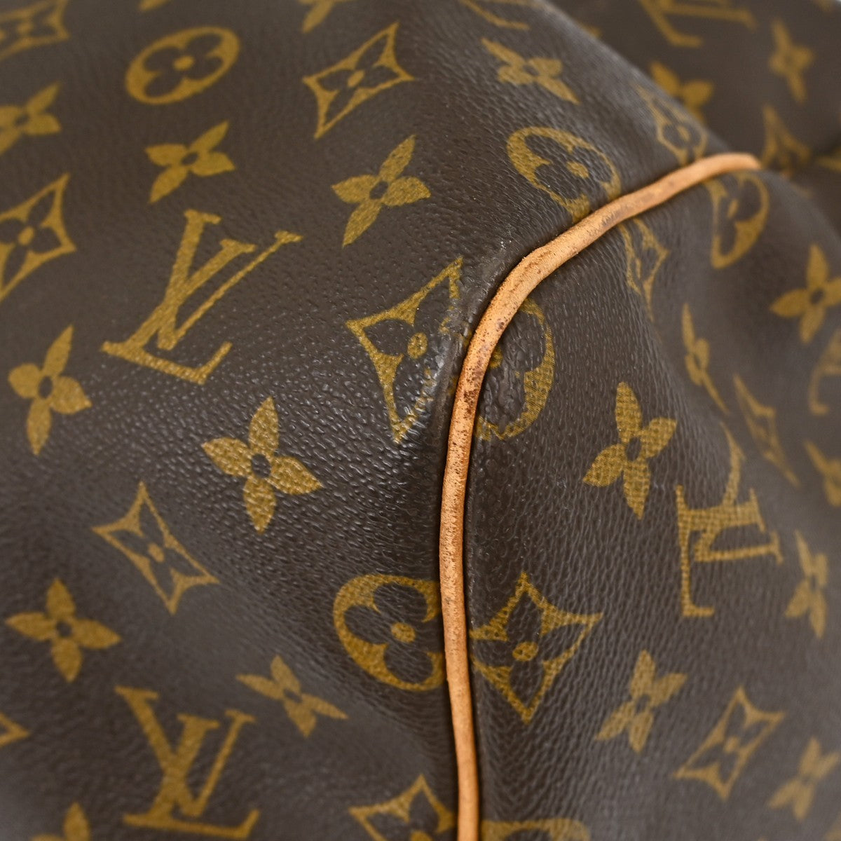 Louis Vuitton Keepall Monogram Brown Canvas Travel Bag Bag (Pre-Owned)