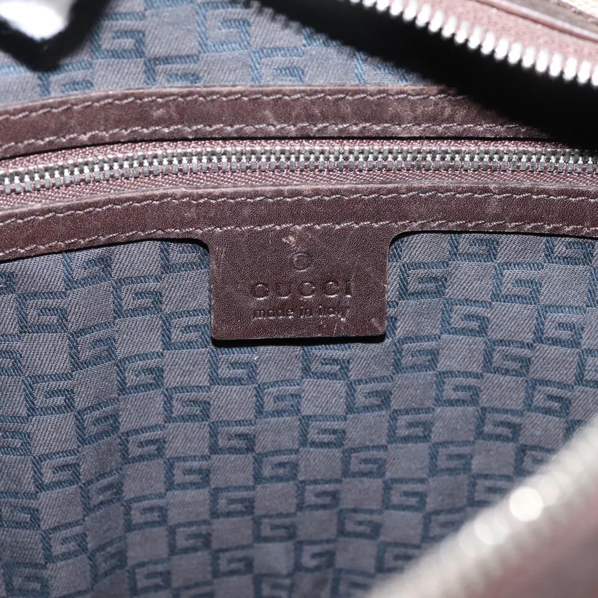 Gucci Reins Web Hobo Canvas Beige Canvas Shoulder Bag Bag (Pre-Owned)