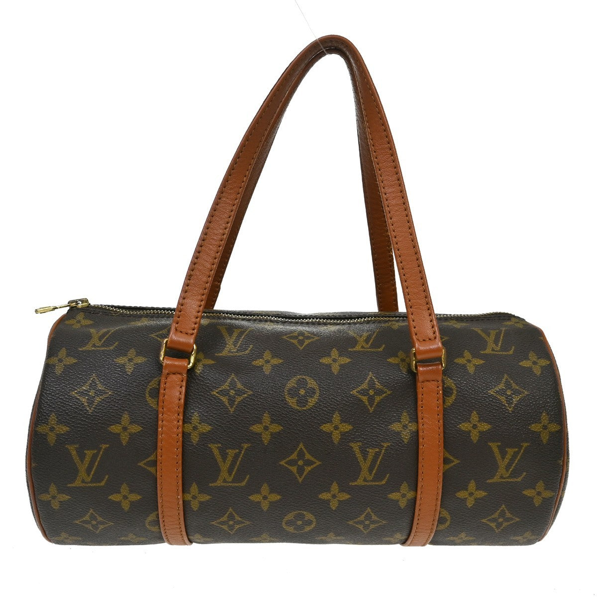 Louis Vuitton Papillon Monogram Brown Canvas Handbag (Pre-Owned)