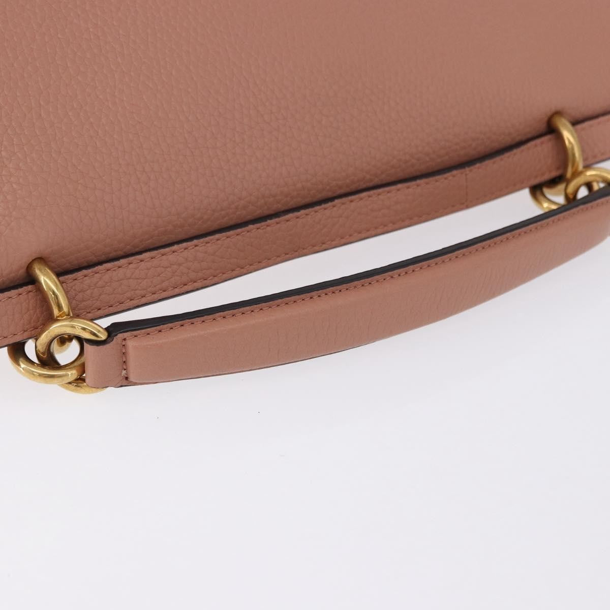 Salvatore Ferragamo Margot Satchel Leather Pink Leather Handbag (Pre-Owned)
