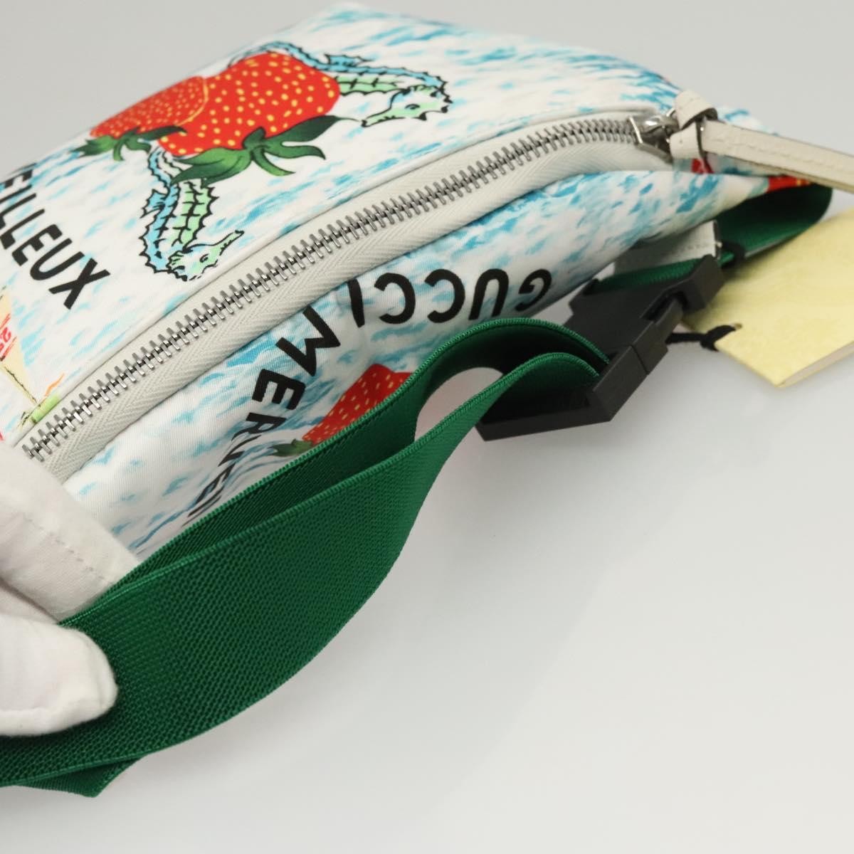 Gucci Merveilleux Belt Printed Nylon White Nylon Bag (Pre-Owned)