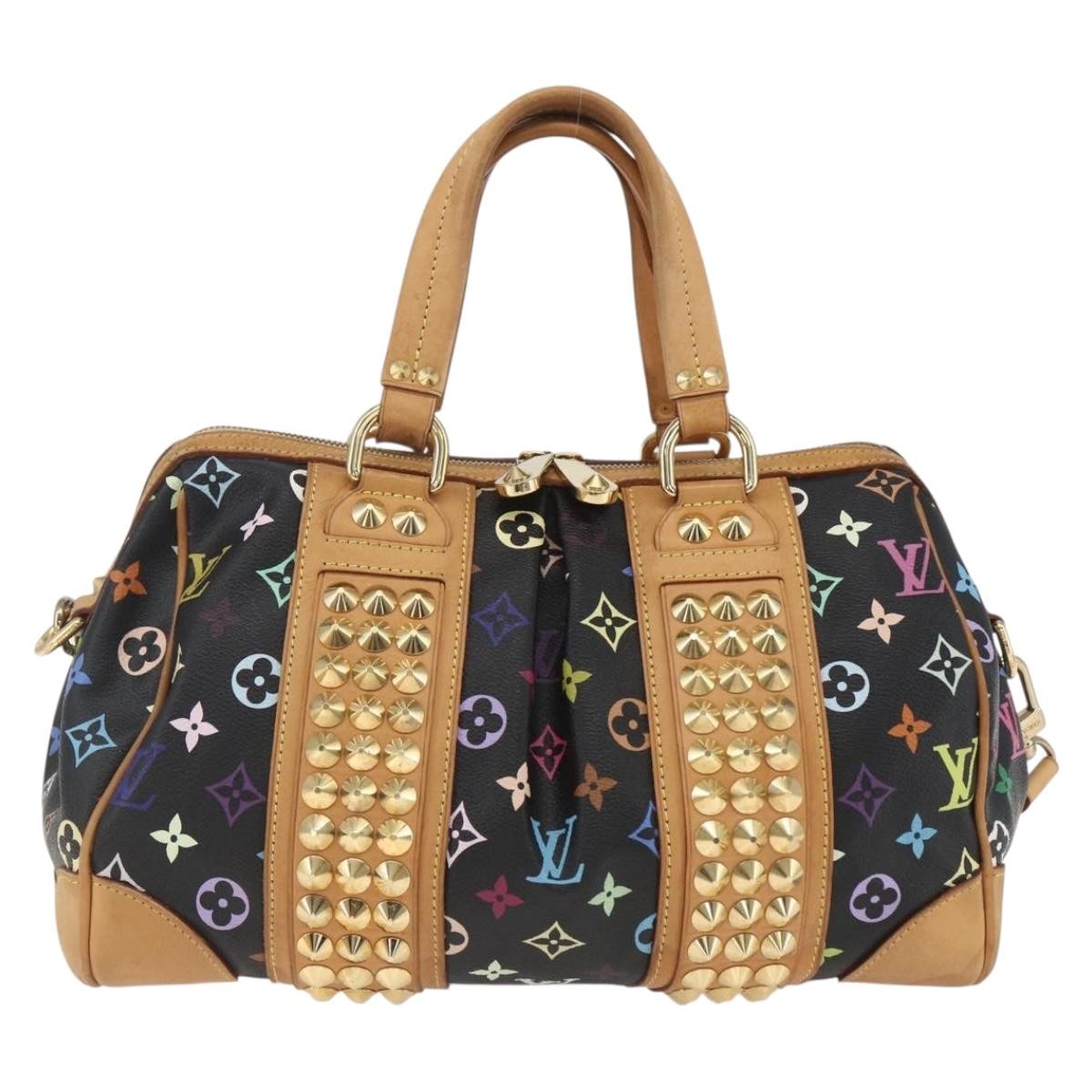 Louis Vuitton Courtney Monogram Multicolor Black Canvas Handbag (Pre-Owned)