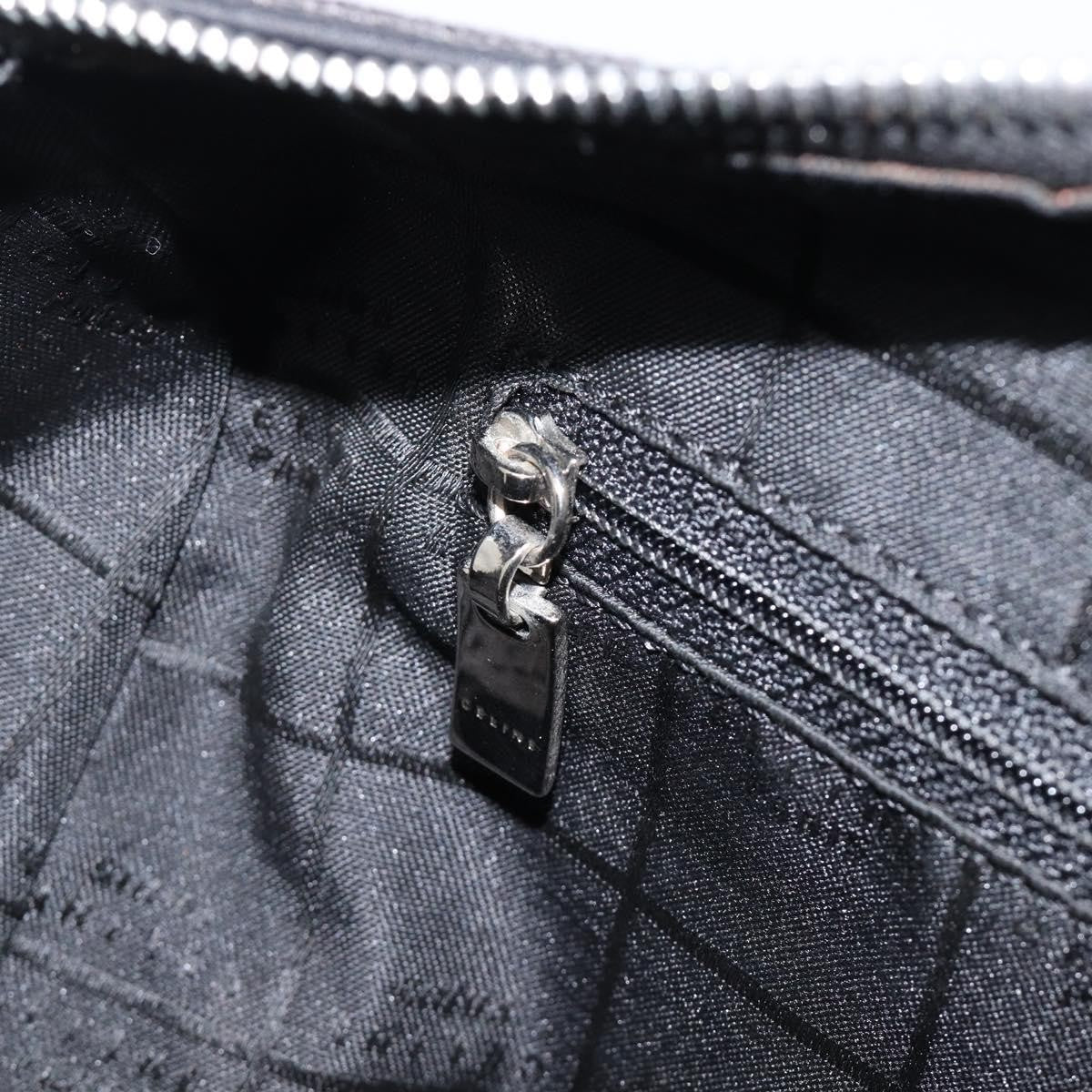 Celine Boston C Macadam Canvas Black Canvas Handbag (Pre-Owned)