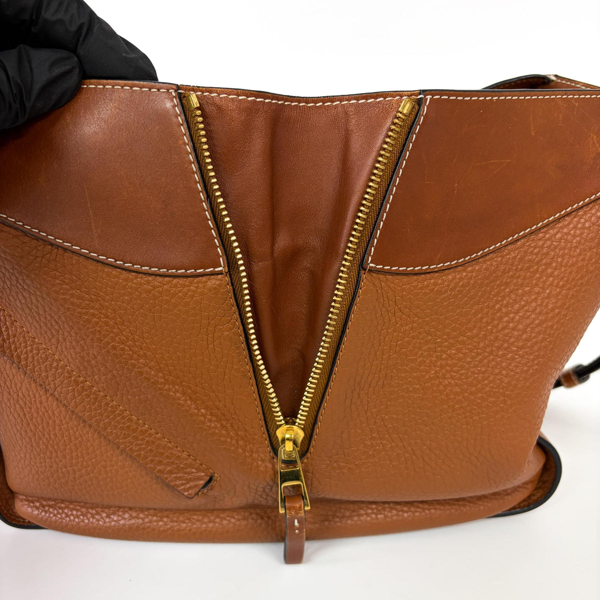 Loewe Hammock Leather Brown Leather Handbag (Pre-Owned)