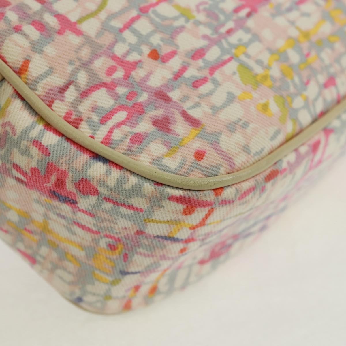 Chanel Vintage Clover Camera Printed Canvas Multicolour Canvas Shoulder Bag Bag (Pre-Owned)