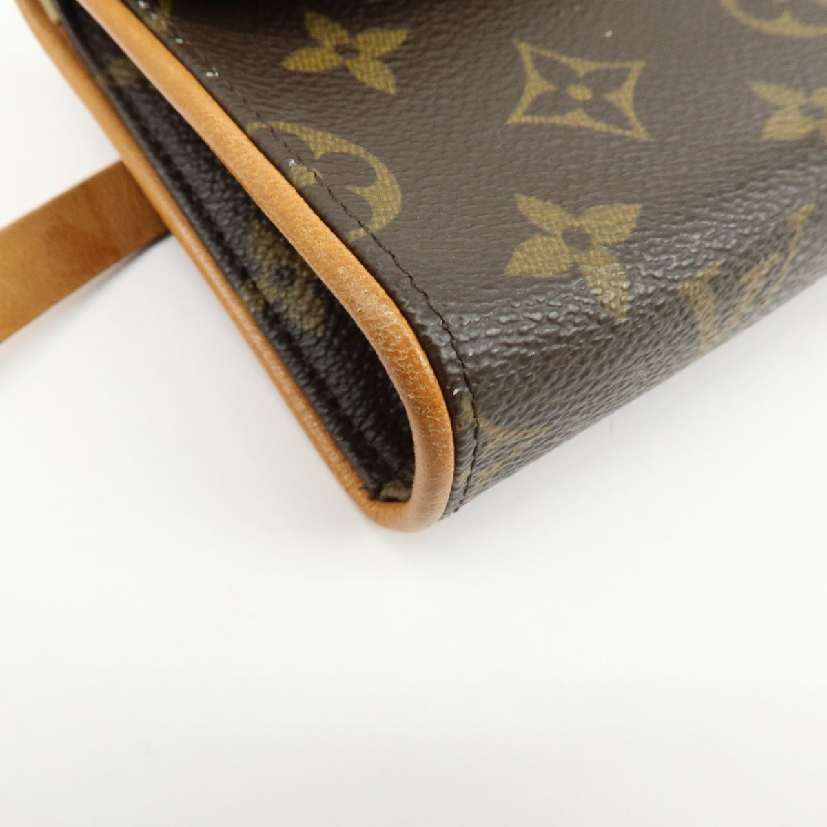 Louis Vuitton Florentine Waist Monogram Canvas Brown Canvas Handbag (Pre-Owned)
