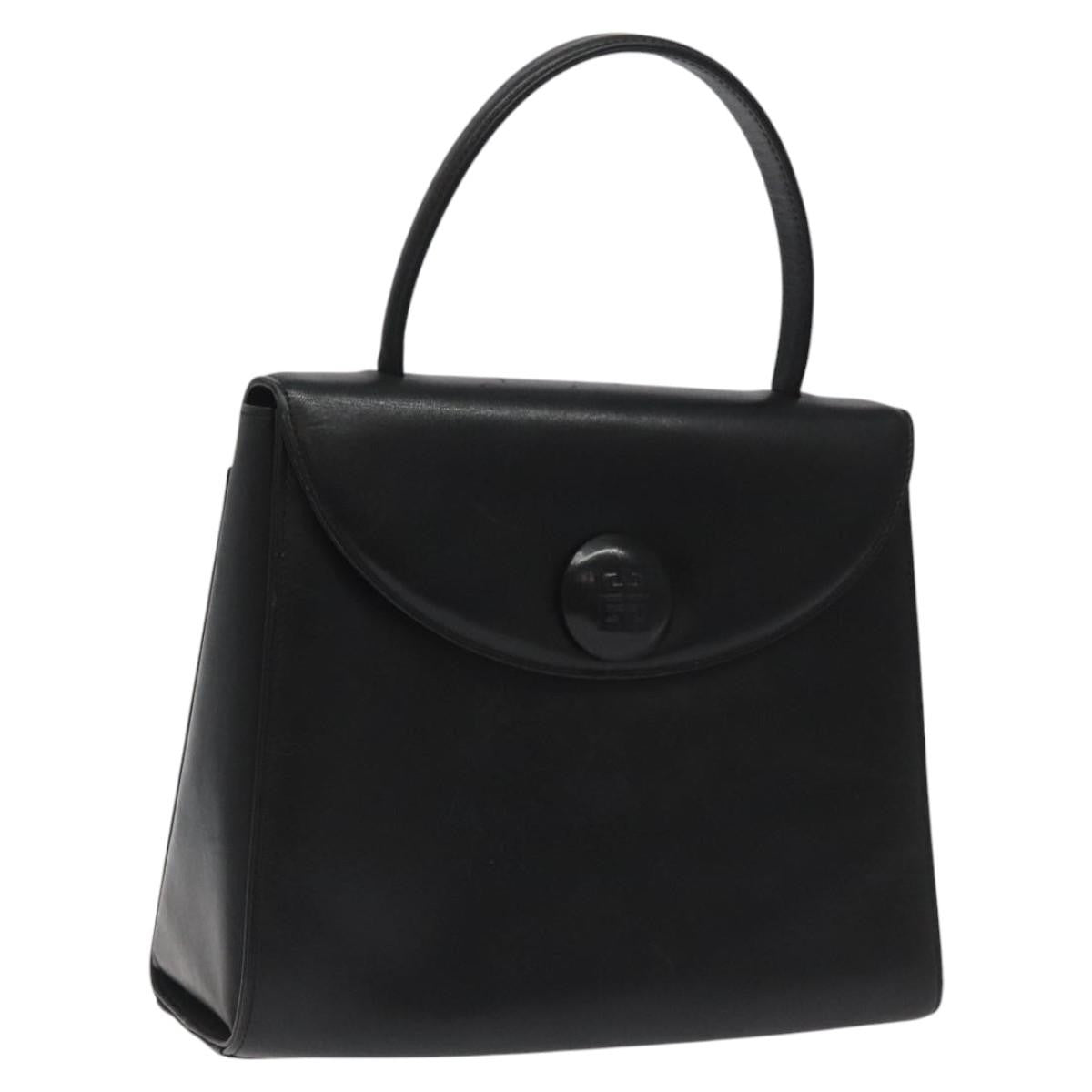 Givenchy Vintage Leather Black Leather Handbag (Pre-Owned)