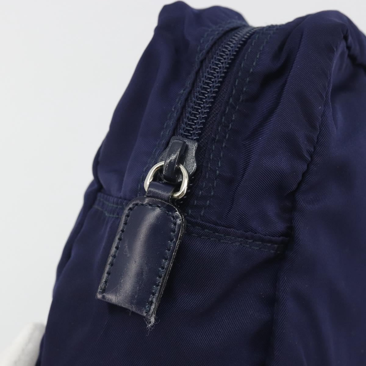 Prada Pouch Nylon Navy Nylon Clutche & Pouche Bag (Pre-Owned)