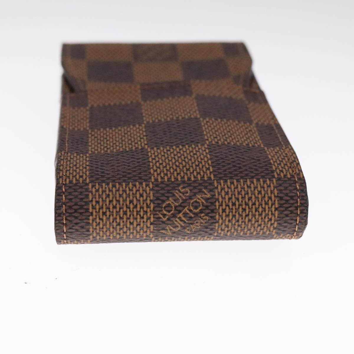 Louis Vuitton Etui Cigarette Case Damier Canvas Brown Canvas Wallets Accessory (Pre-Owned)