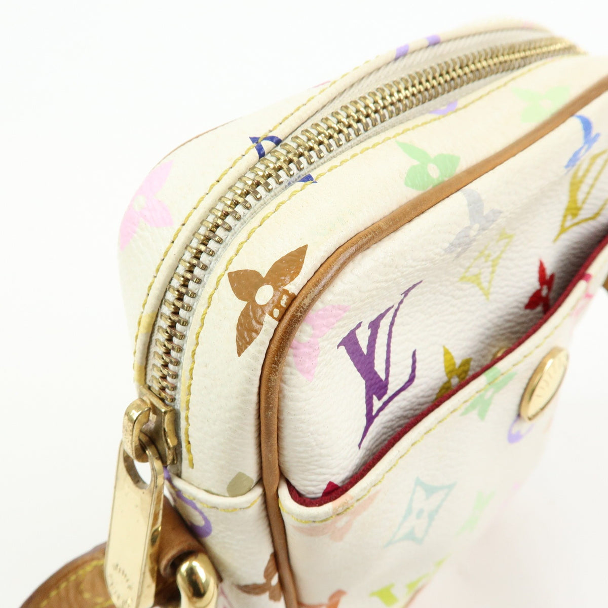 Louis Vuitton Rift Monogram Multicolor White Canvas Handbag (Pre-Owned)