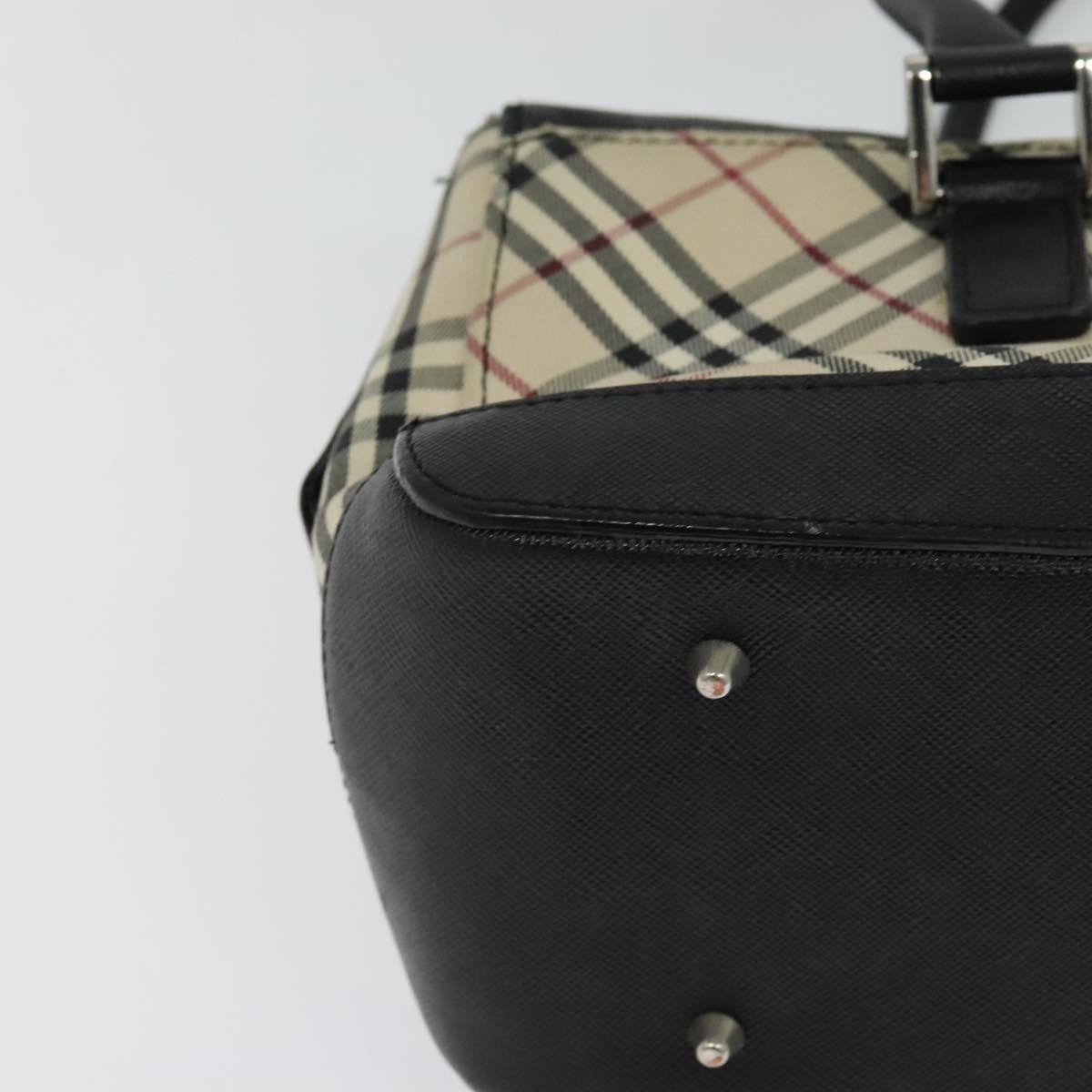 Burberry Nova Check Nova Check Canvas And Leather Beige Canvas Handbag (Pre-Owned)