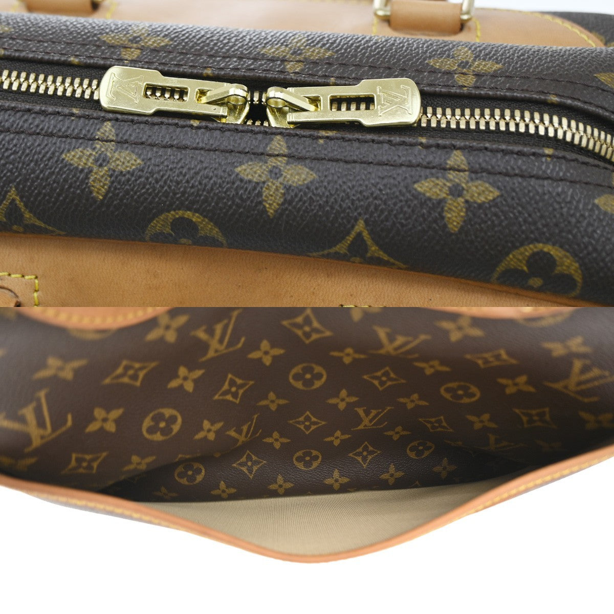 Louis Vuitton Trouville Monogram Canvas Brown Canvas Handbag (Pre-Owned)