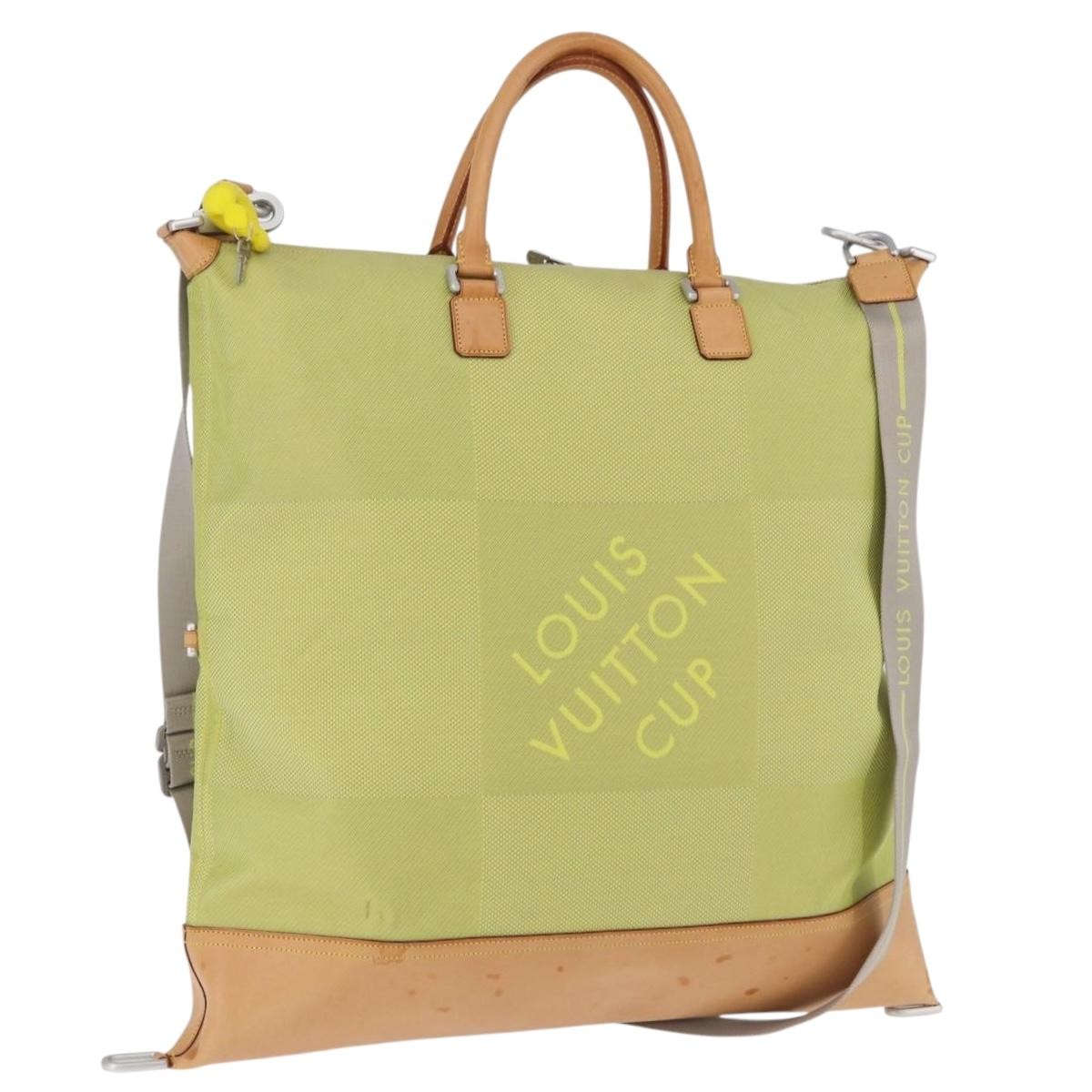 Louis Vuitton Cup Cube Damier Geant Canvas Yellow Canvas Shoulder Bag Bag (Pre-Owned)