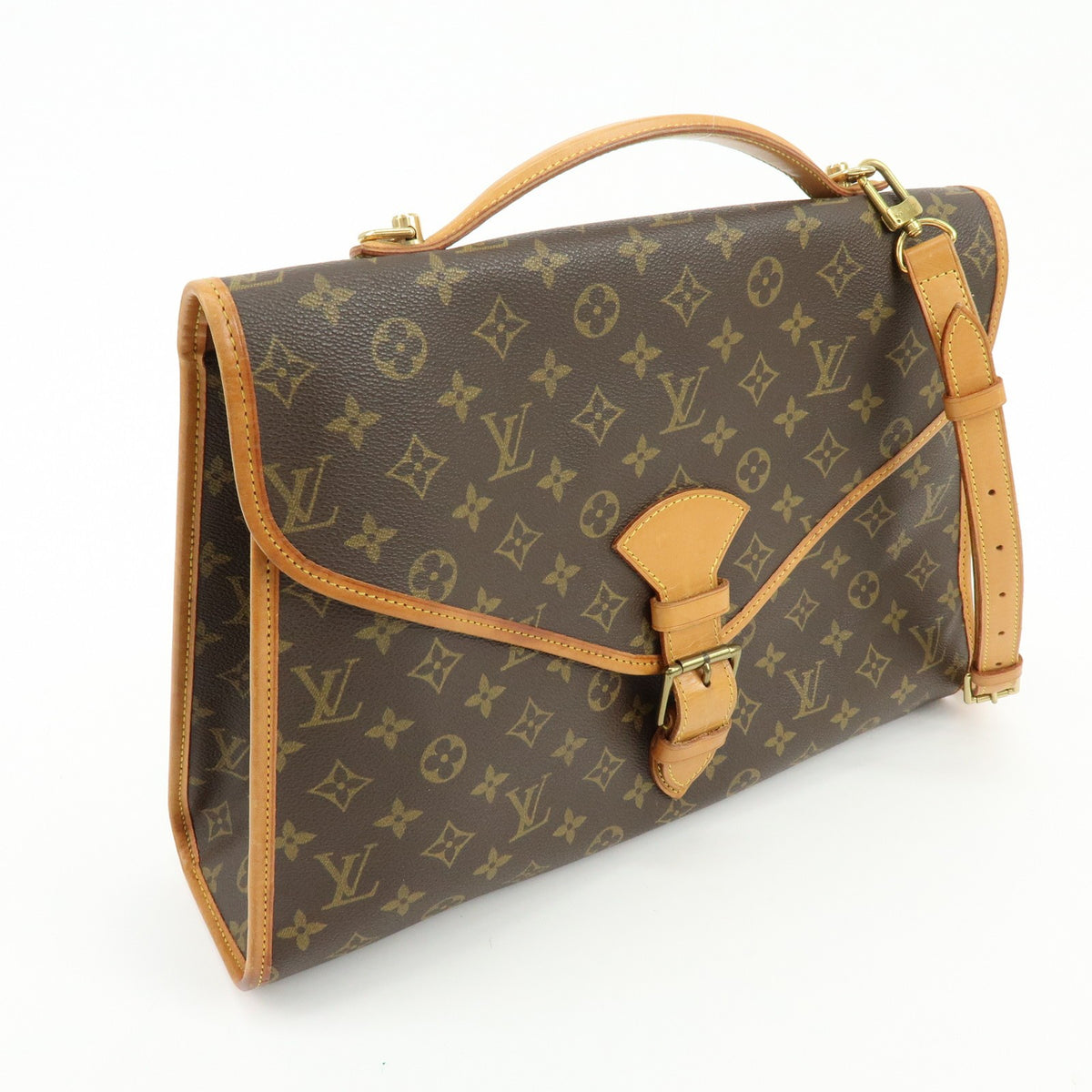 Louis Vuitton Beverly Monogram Canvas Brown Canvas Handbag (Pre-Owned)