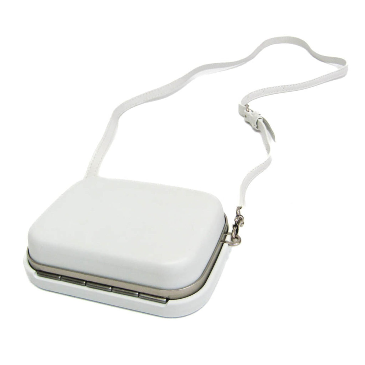 Balenciaga Logo Lunch Box Plastic White Plastic Shoulder Bag Bag (Pre-Owned)