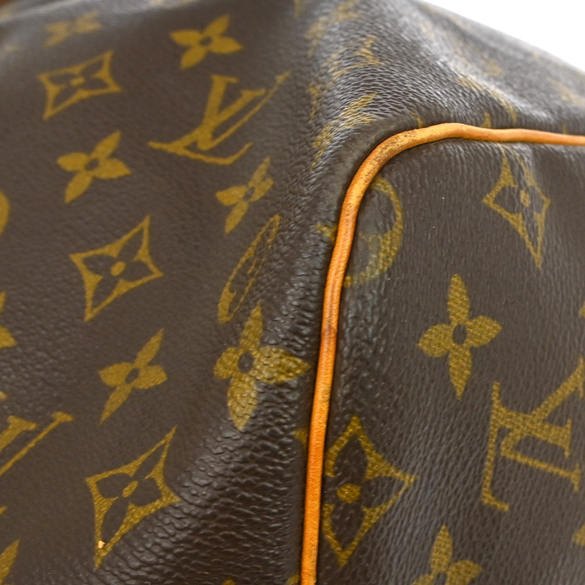 Louis Vuitton Keepall Monogram Brown Canvas Travel Bag Bag (Pre-Owned)