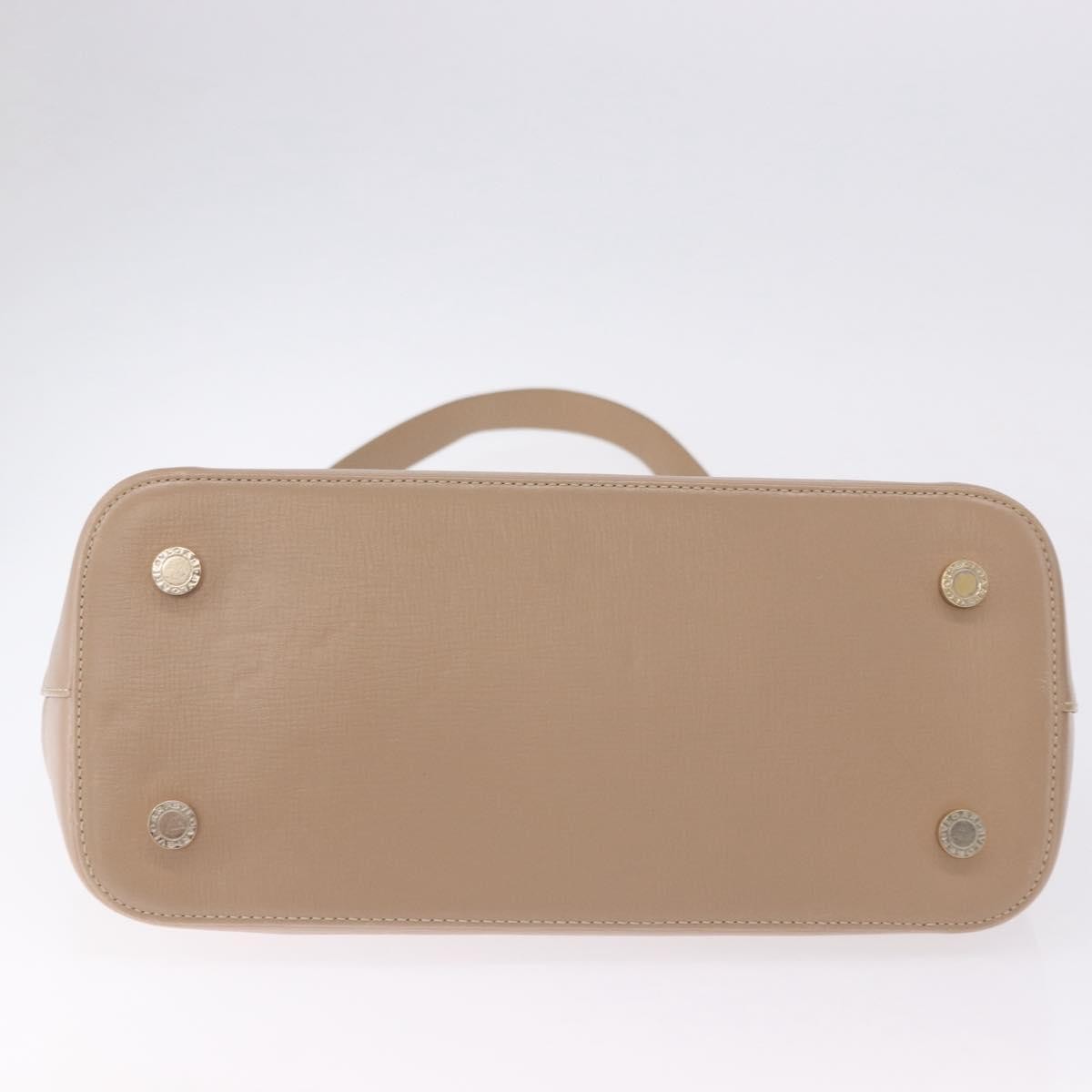 Bvlgari Isabella Rossellini Leather Beige Leather Handbag (Pre-Owned)
