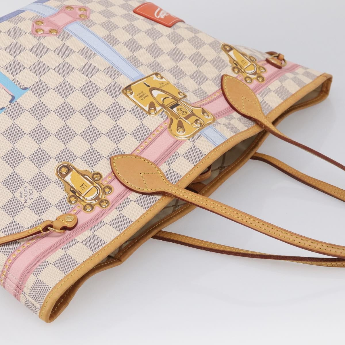 Louis Vuitton Neverfull Nm Limited Edition Damier Summer Trunks Multicolour Canvas Tote Bag Bag (Pre-Owned)