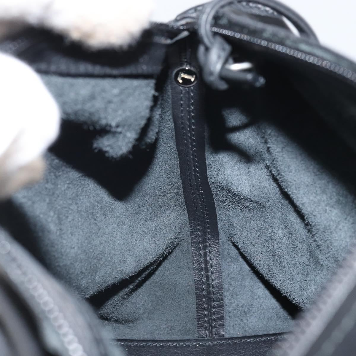 Loewe Vintage Leather Black Leather Handbag (Pre-Owned)
