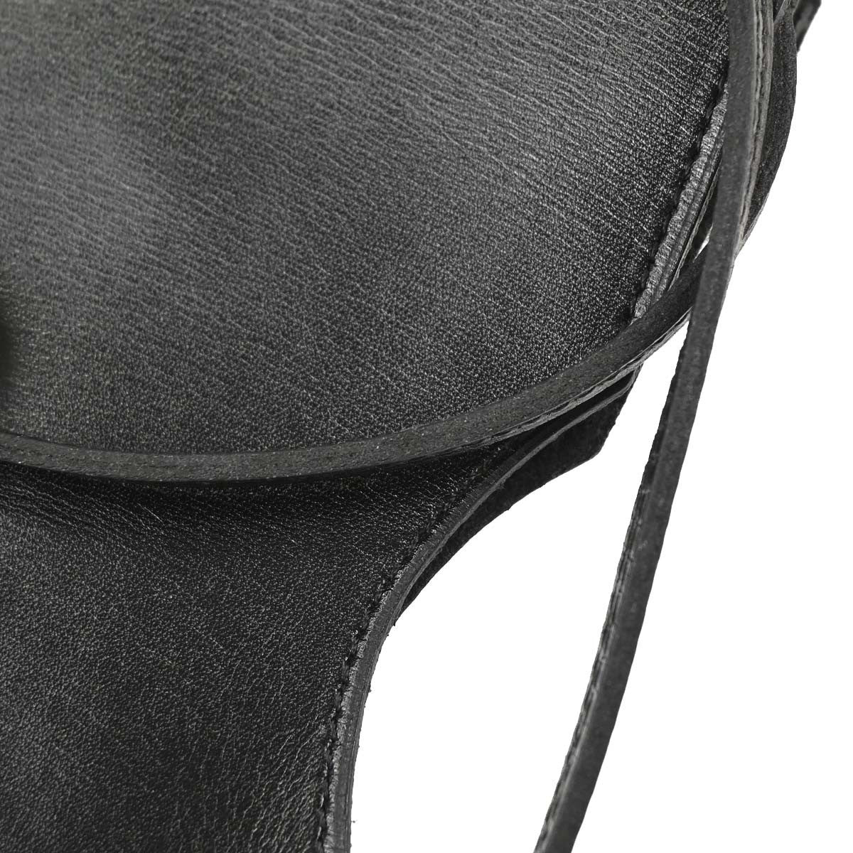 Hermes Onimaitou Pochette Box Calf Black Leather Clutche & Pouche Bag (Pre-Owned)