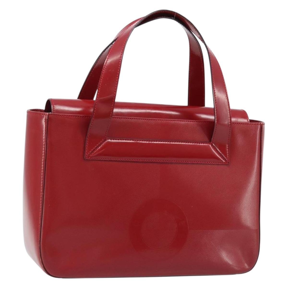 Celine Vintage Leather Red Leather Handbag (Pre-Owned)