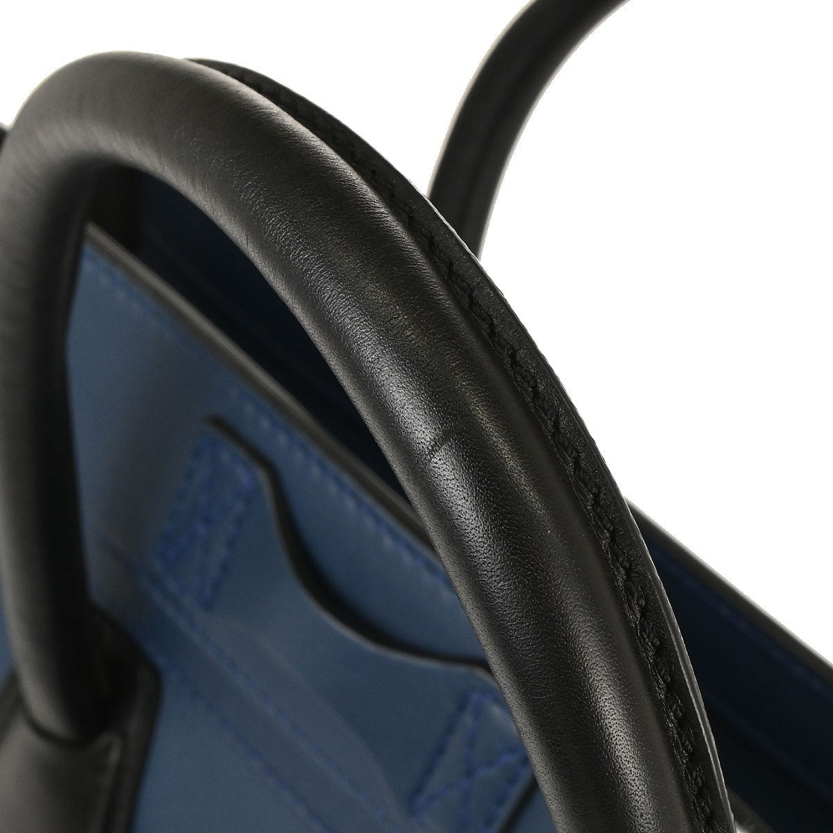 Celine Luggage Smooth Leather Blue Leather Handbag (Pre-Owned)