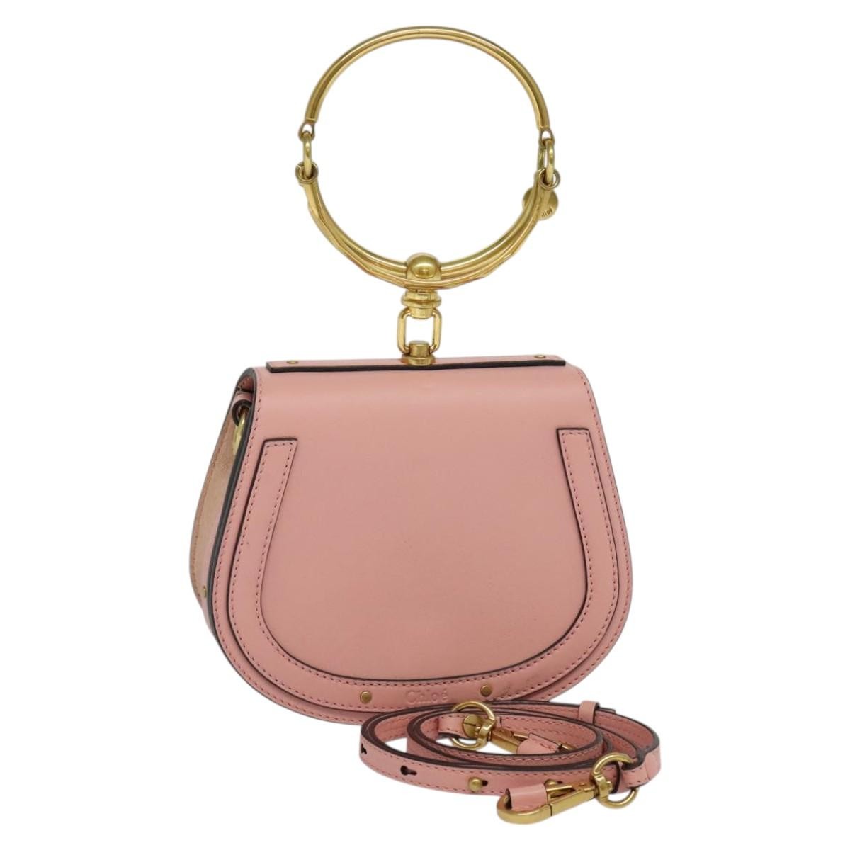 Chloe Nile Leather Pink Leather Handbag (Pre-Owned)