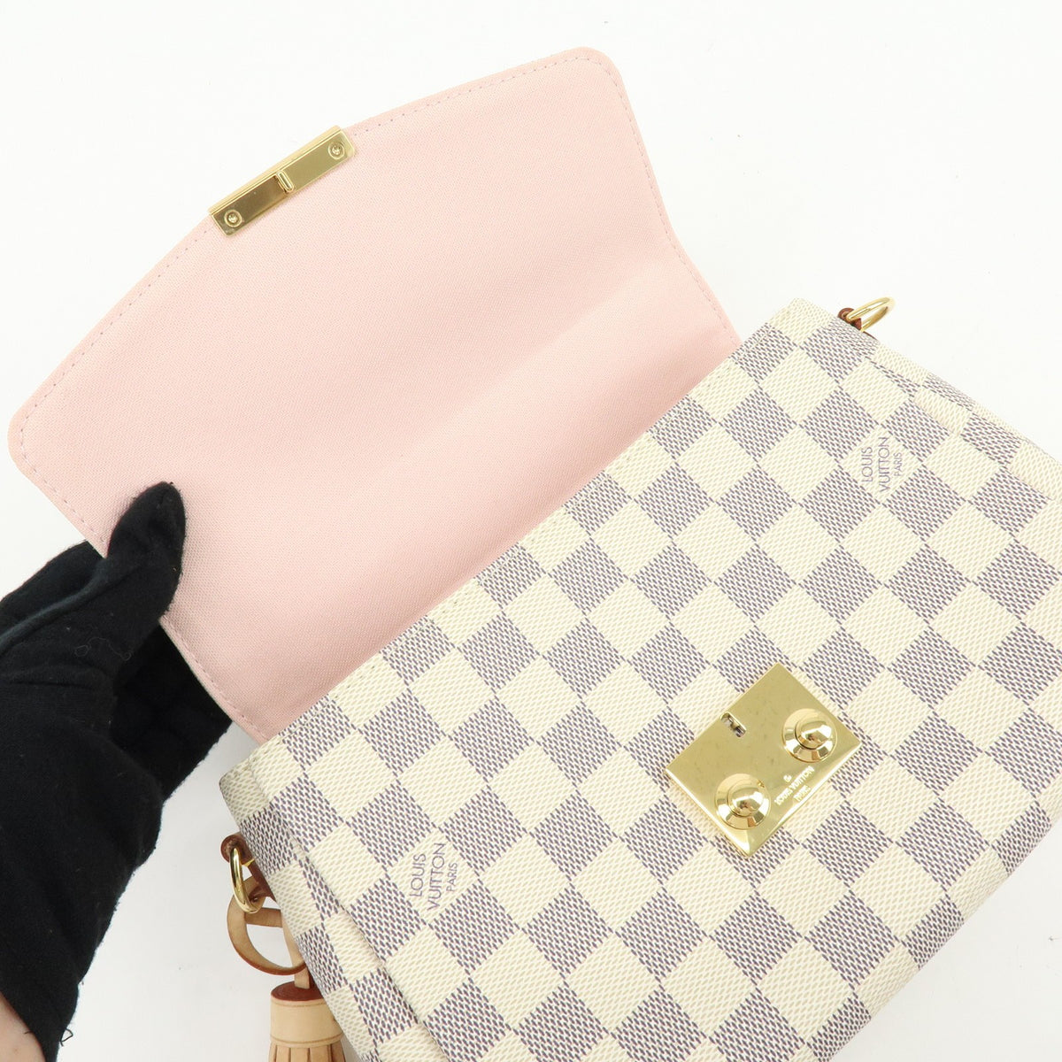 Louis Vuitton Croisette Epi Leather White Canvas Tote Bag Bag (Pre-Owned)