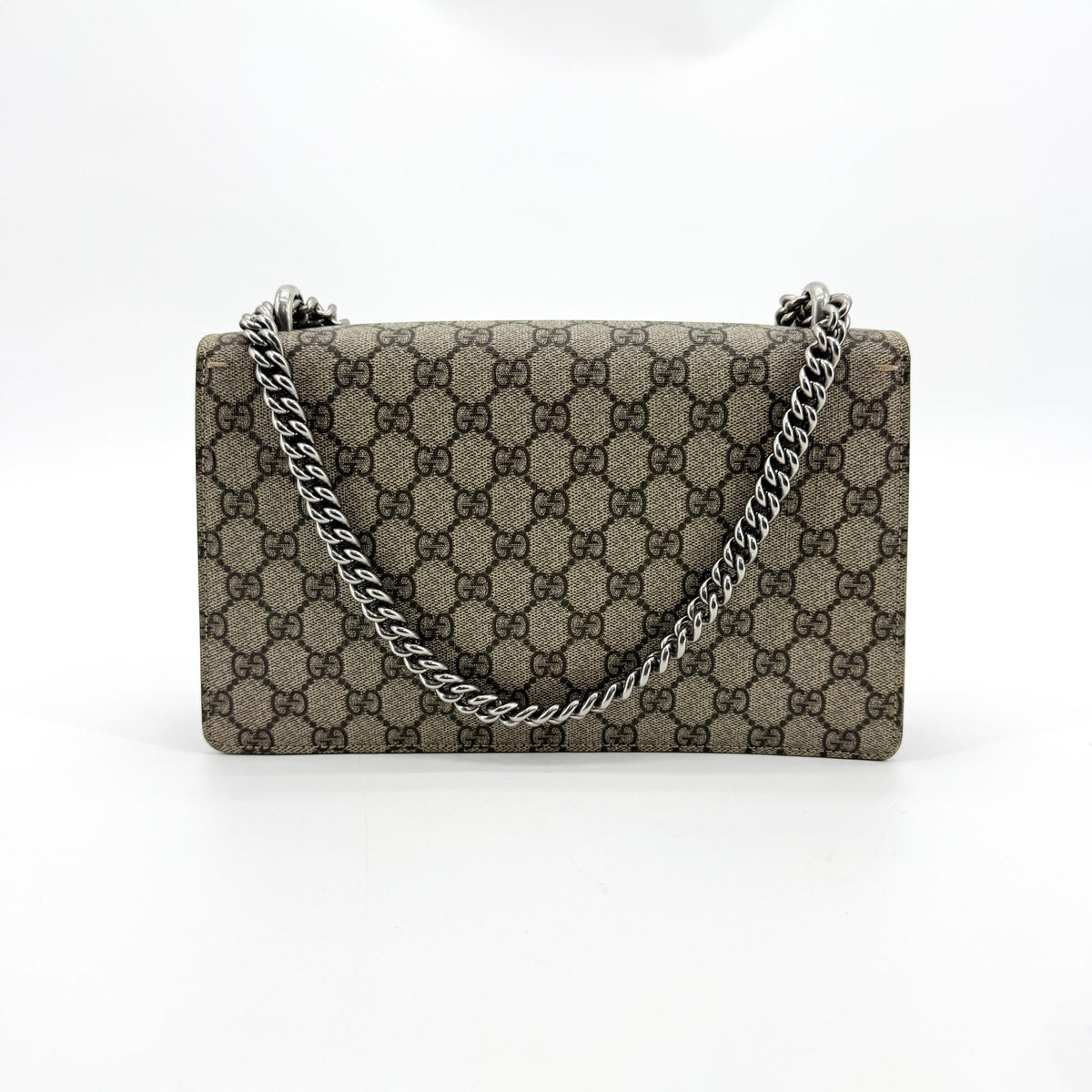 Gucci Dionysus Gg Coated Canvas Brown Suede Handbag (Pre-Owned)