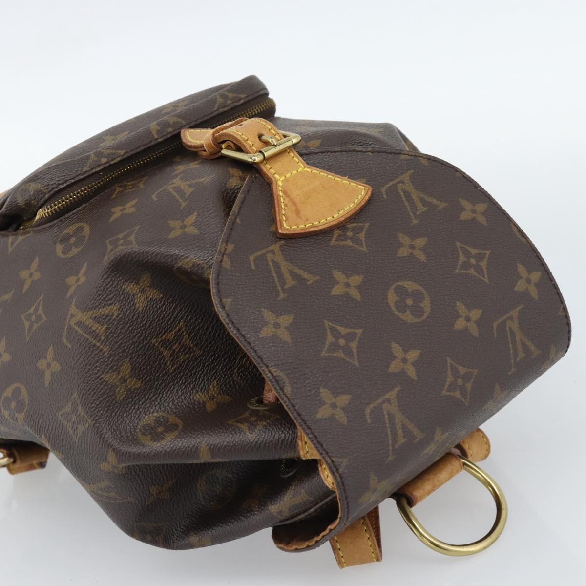 Louis Vuitton Vintage Montsouris Monogram Canvas Brown Canvas Backpack Bag (Pre-Owned)
