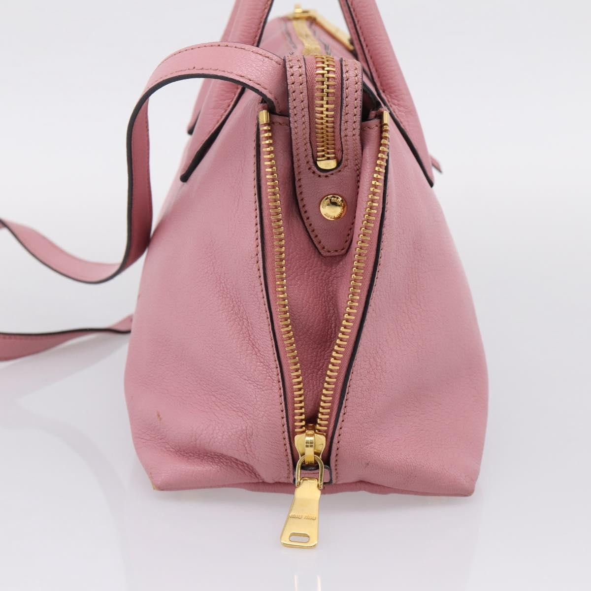 Miu Miu Beau Top Handle Leather Multicolour Leather Handbag (Pre-Owned)