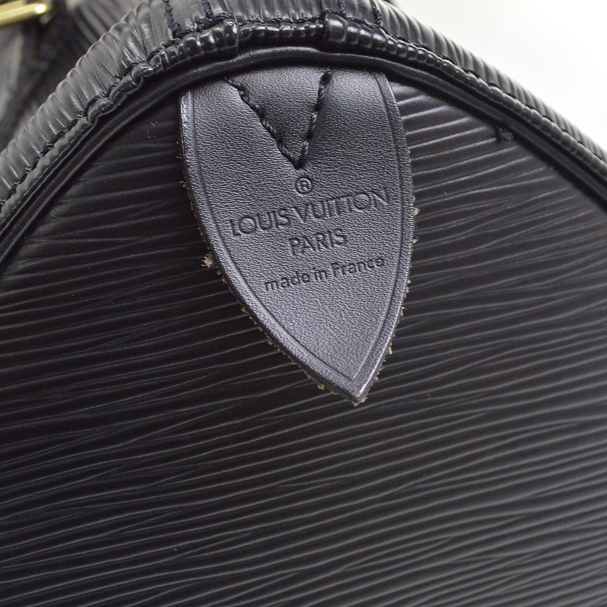 Louis Vuitton Speedy Epi Leather Black Leather Handbag (Pre-Owned)