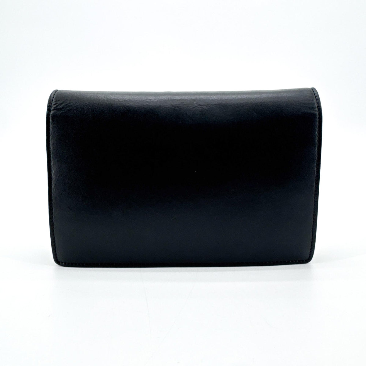 Fendi F Is Fendi Envelope Chain Clutch Leather Black Leather Clutche & Pouche Bag (Pre-Owned)