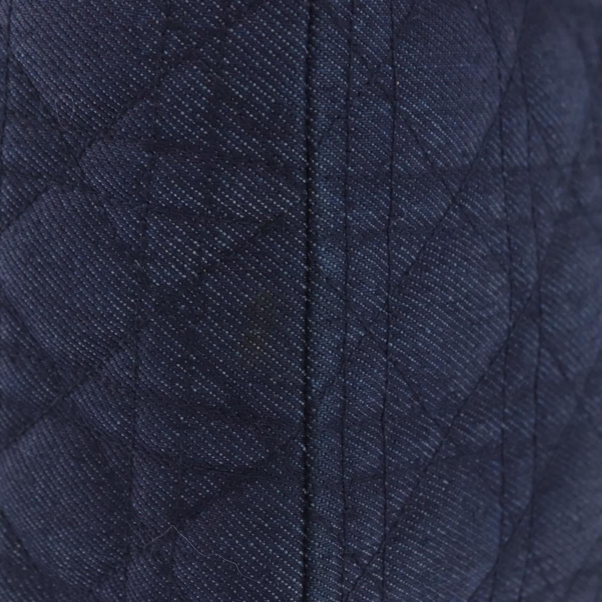 Christian Dior Lady Dior Denim Blue Denim_Jeans Handbag (Pre-Owned)