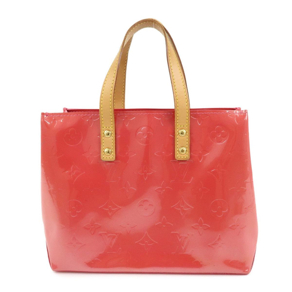Louis Vuitton Reade Monogram Vernis Pink Patent_Leather Handbag (Pre-Owned)