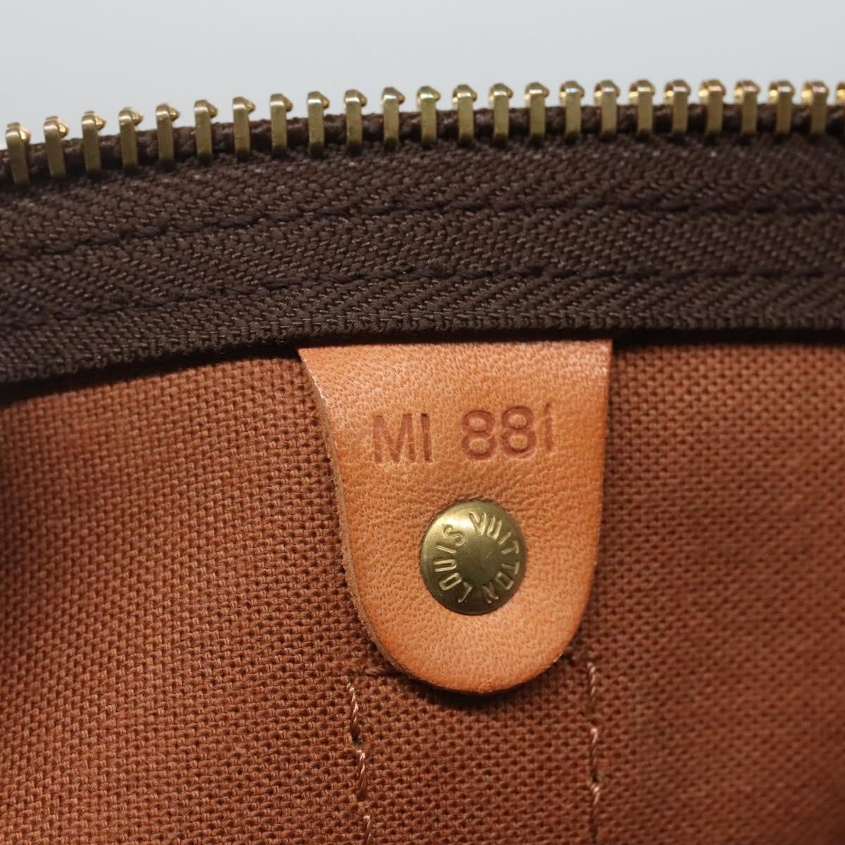 Louis Vuitton Keepall Monogram Canvas Brown Canvas Travel Bag Bag (Pre-Owned)
